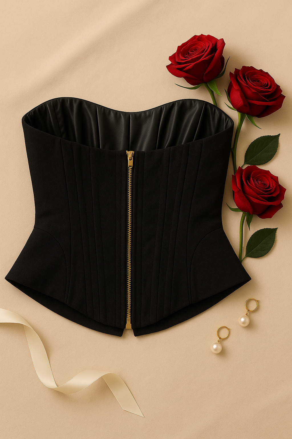 Corsetto Clara Black- Double face
