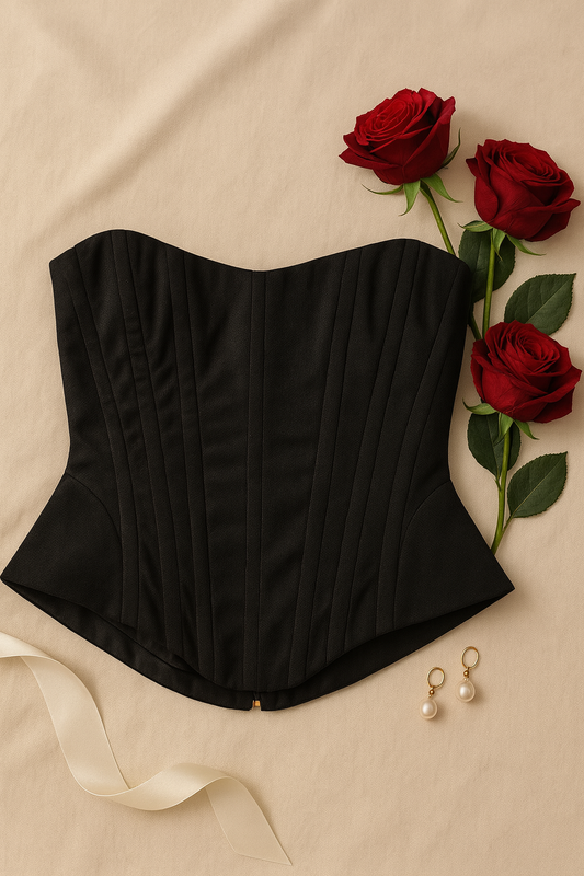 Corsetto Clara Black- Double face