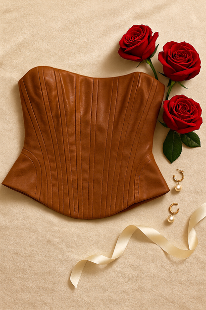 Corsetto Clara Caramello - Double face